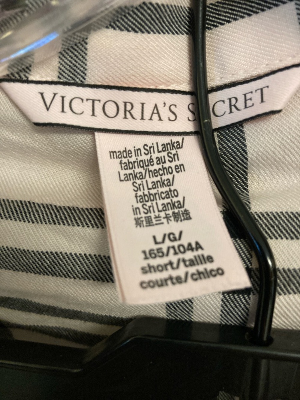 Victoria's Secret Pink and Black Plaid Two-Piece Pajama Set - Picture 2 of 11